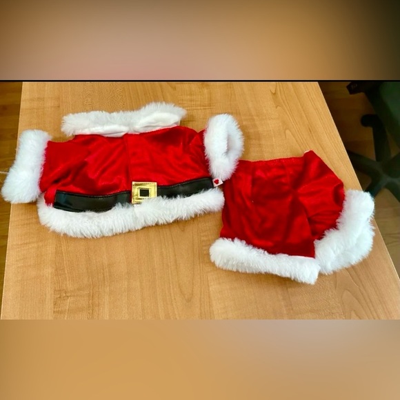 Build a bear with Santa clause outfit plush toy lot of 3 pieces Christmas - Picture 9 of 11